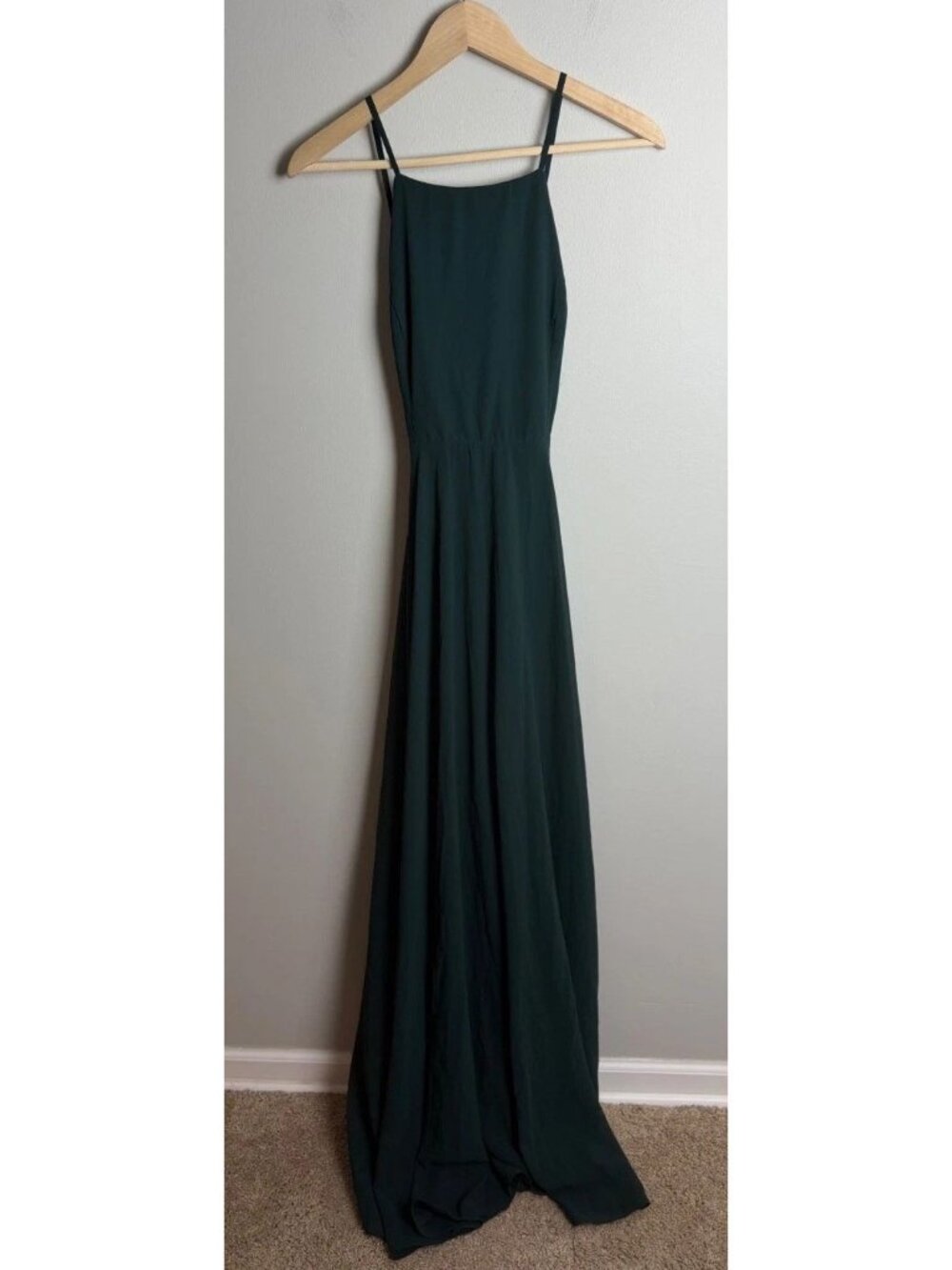 Lulus Mythical Kind Of Love Dark Green Maxi Dress Size Medium Women’s